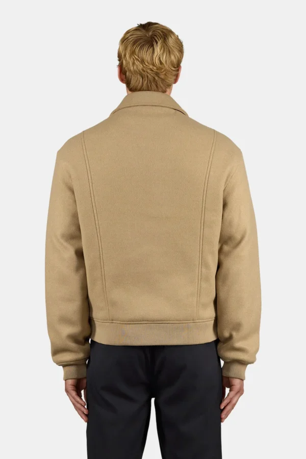 Aiken Wooloptic Bomberjacket Sand