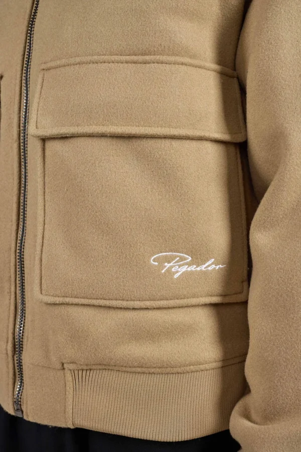 Aiken Wooloptic Bomberjacket Sand