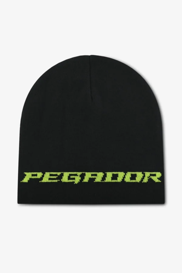 Alden Short Beanie Black Flash Green