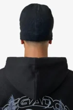 Alden Short Beanie Black Flash Green