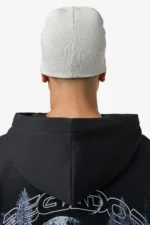 Alden Short Beanie Light Beige Black