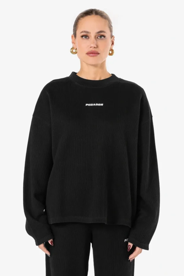 Amanda Rib Longsleeve Washed Black