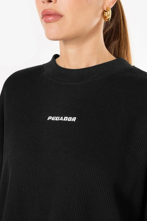 Amanda Rib Longsleeve Washed Black