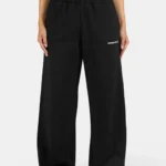 Anni Wide Sweat Pants Washed Black White
