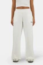 Anni Wide Sweat Pants Washed Warm White Black