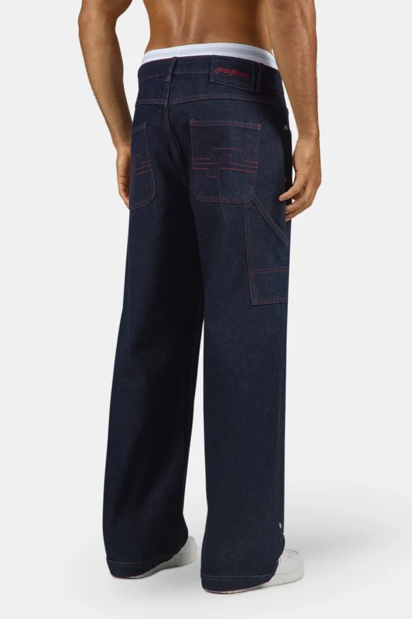 Apex Loose Jeans Dark Raw Blue