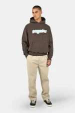 Arco Oversized Raglan Hoodie Washed Walnut Brown