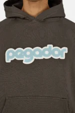 Arco Oversized Raglan Hoodie Washed Walnut Brown