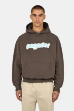 Arco Oversized Raglan Hoodie Washed Walnut Brown