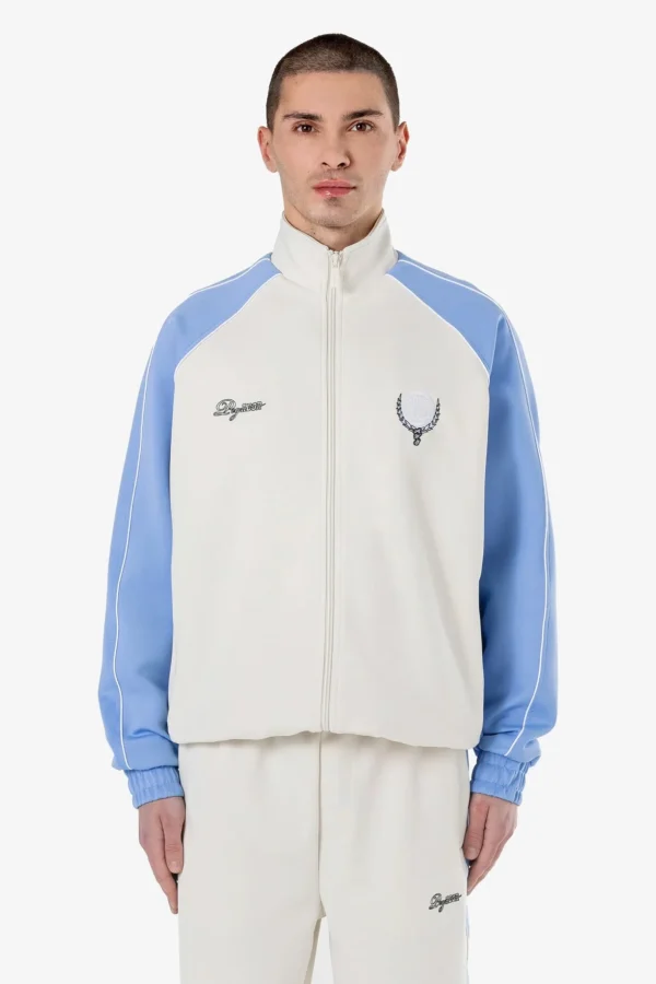 Atlas Track Jacket Warm White Spring Blue