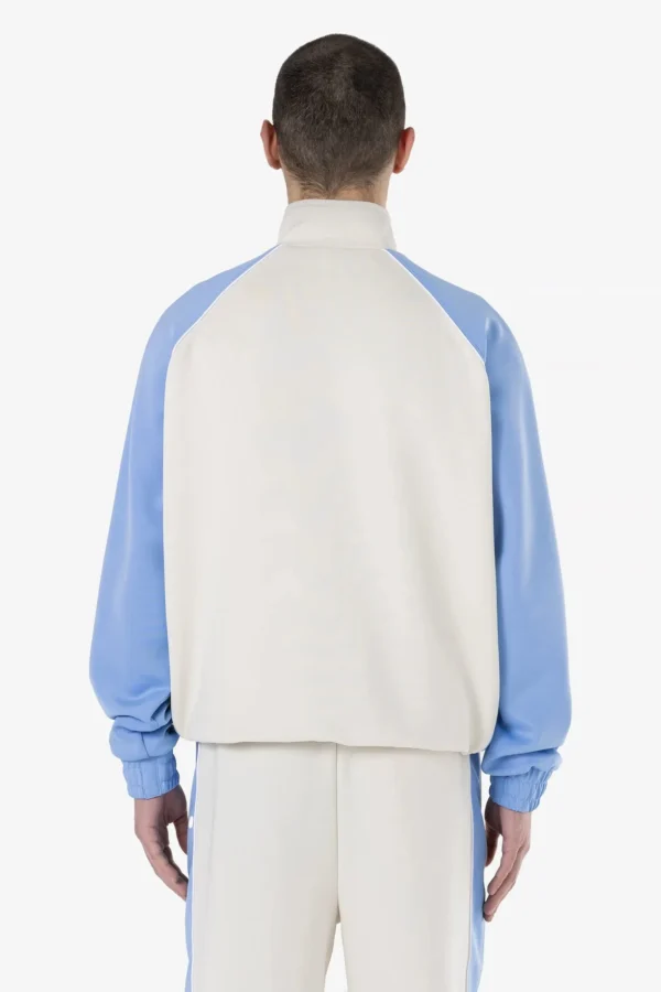 Atlas Track Jacket Warm White Spring Blue