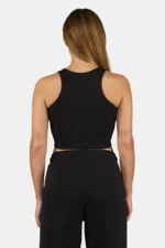 Ayla Crop Top Black White