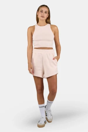 Ayla Crop Top Washed Dusty Rose