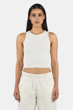 Ayla Crop Top Washed Unbleached