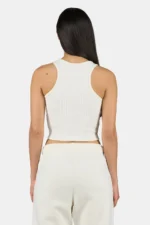 Ayla Crop Top Washed Unbleached