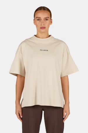 Barletta Heavy Oversized Tee Washed Cozy Beige