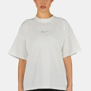Beja Heavy Oversized Tee Washed Snow White
