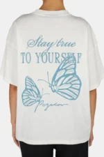 Beja Heavy Oversized Tee Washed Snow White