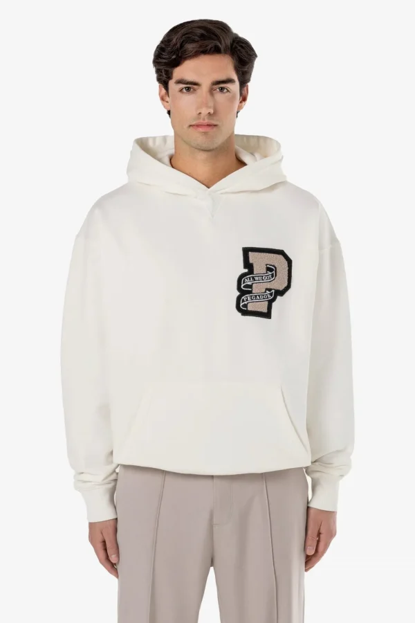 Bexley Oversized Hoodie Washed Warm White