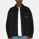 Bilaspur Oversized Cord Shirt Black