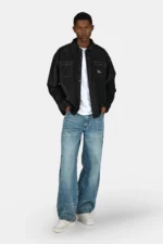 Bilaspur Oversized Cord Shirt Black