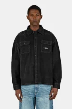 Bilaspur Oversized Cord Shirt Black