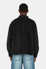 Bilaspur Oversized Cord Shirt Black