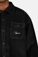 Bilaspur Oversized Cord Shirt Black