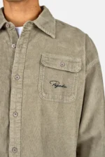 Bilaspur Oversized Cord Shirt Flint Grey