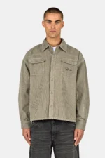 Bilaspur Oversized Cord Shirt Flint Grey
