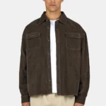 Bilaspur Oversized Cord Shirt Walnut Brown