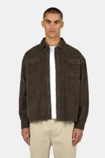 Bilaspur Oversized Cord Shirt Walnut Brown