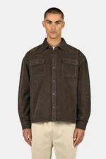 Bilaspur Oversized Cord Shirt Walnut Brown