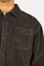 Bilaspur Oversized Cord Shirt Walnut Brown