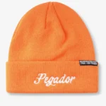 Birch Fisherman Beanie Sunrise Orange White