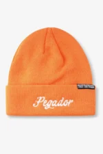 Birch Fisherman Beanie Sunrise Orange White