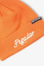 Birch Fisherman Beanie Sunrise Orange White