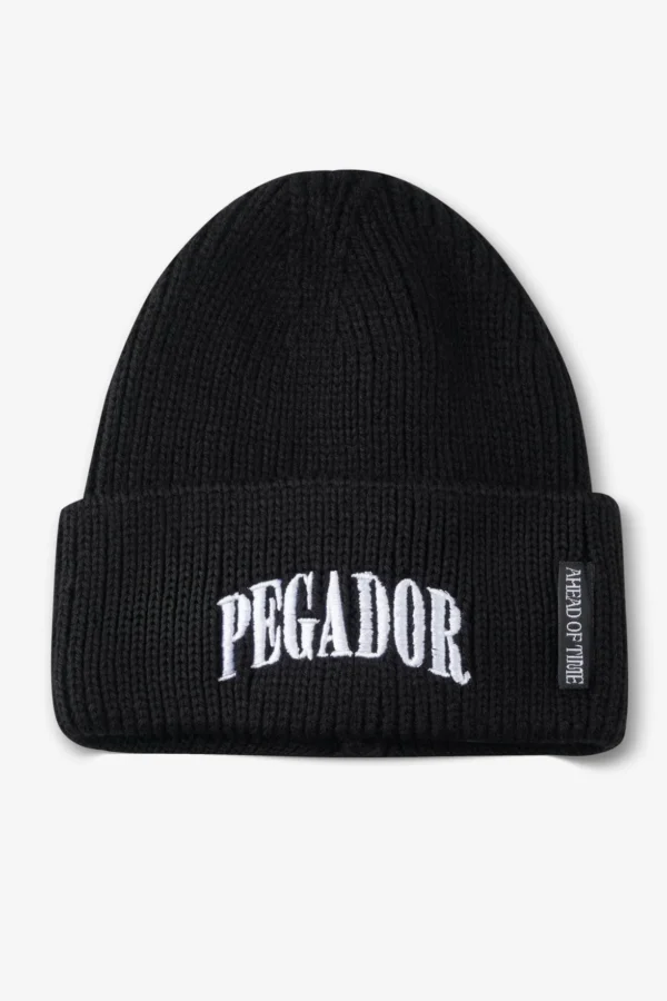 Burbank Knit Beanie Black White