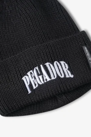 Burbank Knit Beanie Black White