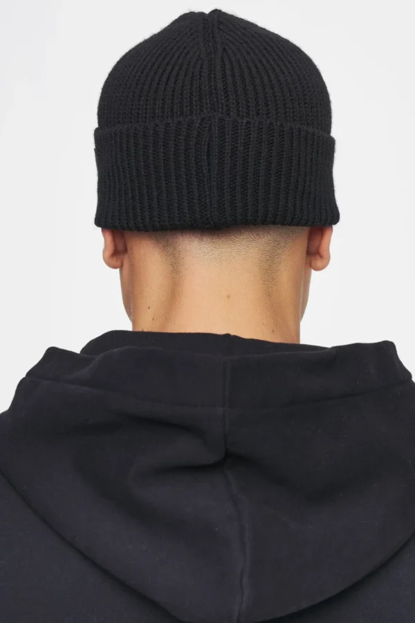Burbank Knit Beanie Black White