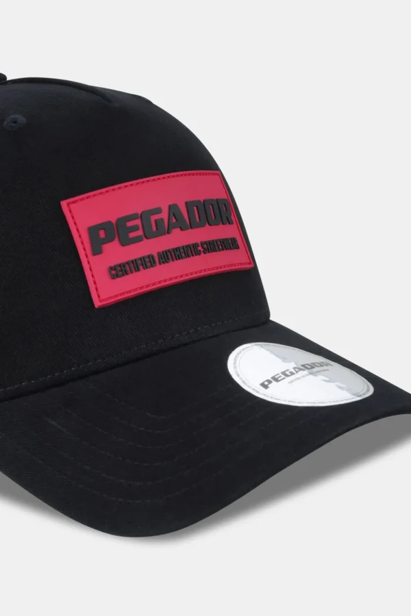 Colne Logo Cap Black Virtual Pink