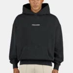 Colne Logo Oversized Hoodie Vintage Black