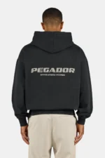 Colne Logo Oversized Hoodie Vintage Black