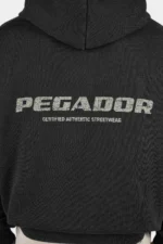 Colne Logo Oversized Hoodie Vintage Black