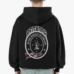 Crego Oversized Hoodie Washed Black