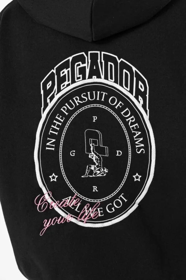 Crego Oversized Hoodie Washed Black