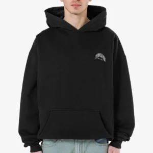 Crego Oversized Hoodie Washed Black
