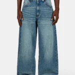 Dahod Flared Denim Sprayed Washed Blue