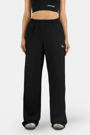 Dayita Loose Rib Pants Washed Black