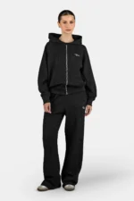 Dayita Loose Rib Pants Washed Black